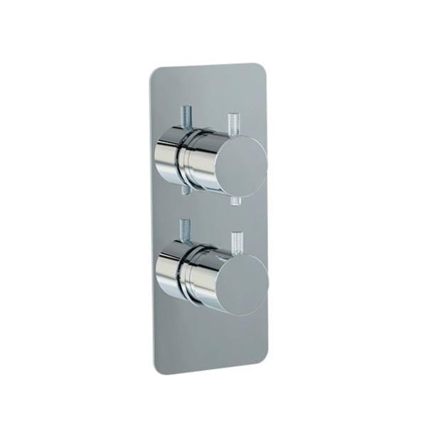 Imex Concealed Shower Valve Imex Ravine 1 Outlet, 2 Handle Concealed Thermostatic Shower Valve