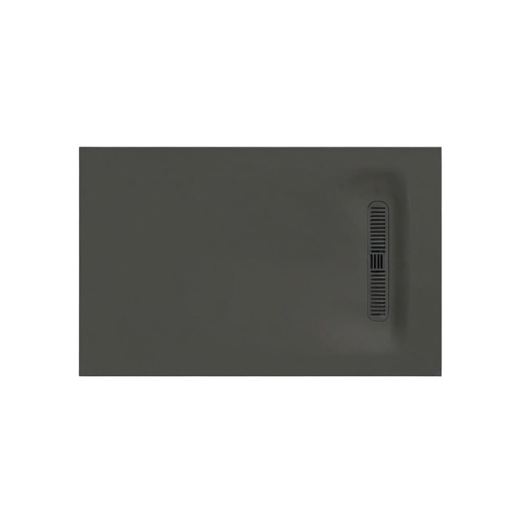 Crosswater Rectangle Shower Tray Matt Grey / 900 x 1200mm Crosswater Vito Rectangle 25mm Stone Resin Shower Tray