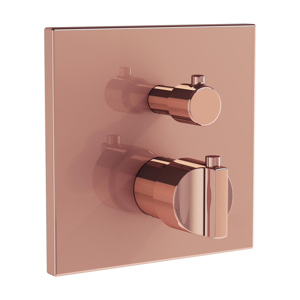 VitrA Concealed Shower Valve Soft Copper VitrA Suit Thermostatic 2-Way Bath and Shower Mixer Control Plate