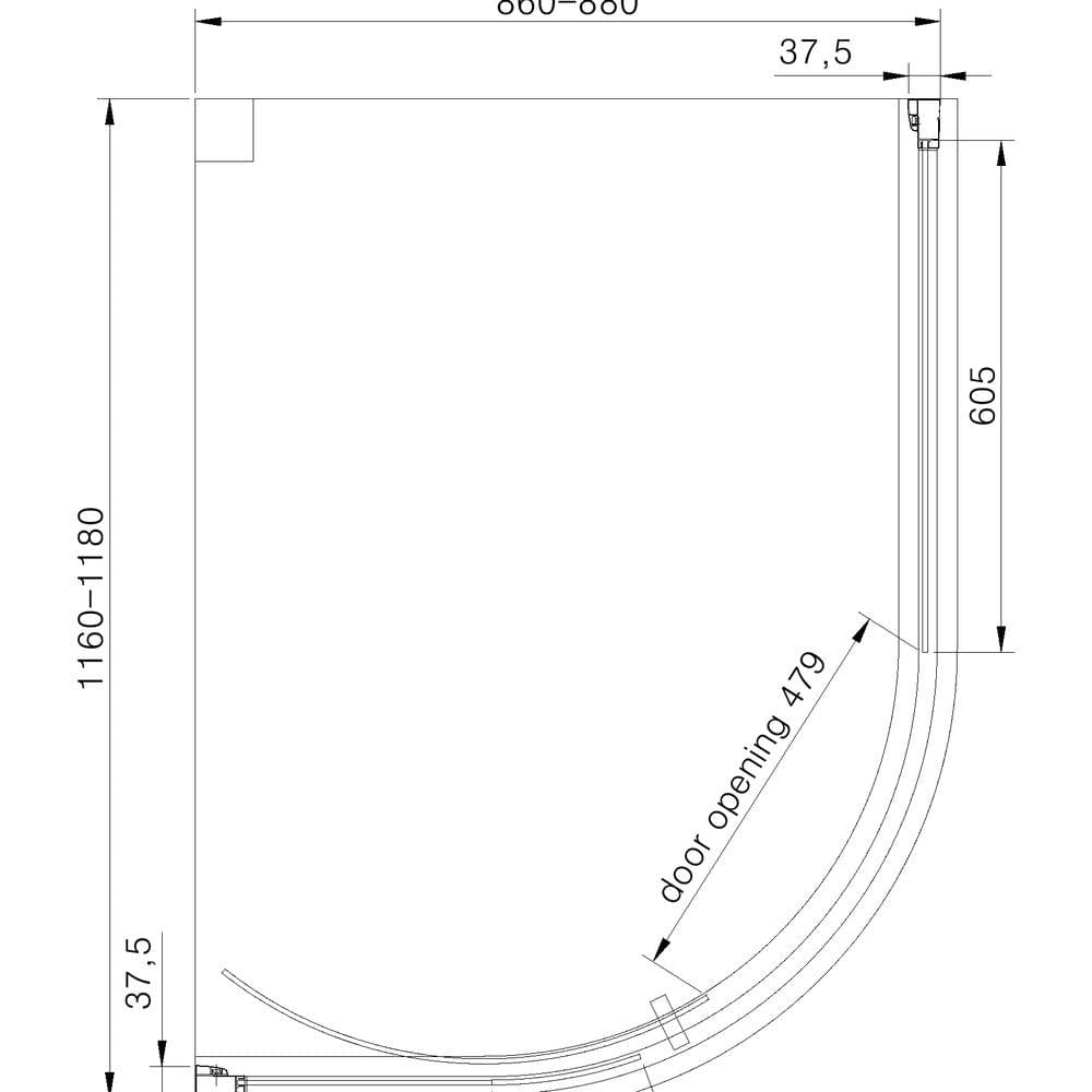 Eastbrook Vantage 2000 Quadrant Shower Enclosure