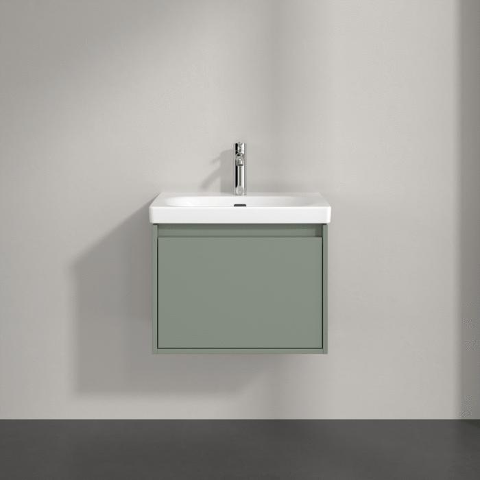 Villeroy & Boch Wall Mounted Vanity Unit Villeroy & Boch Skyla Wall Mounted 600mm One Drawer Vanity Unit with Basin