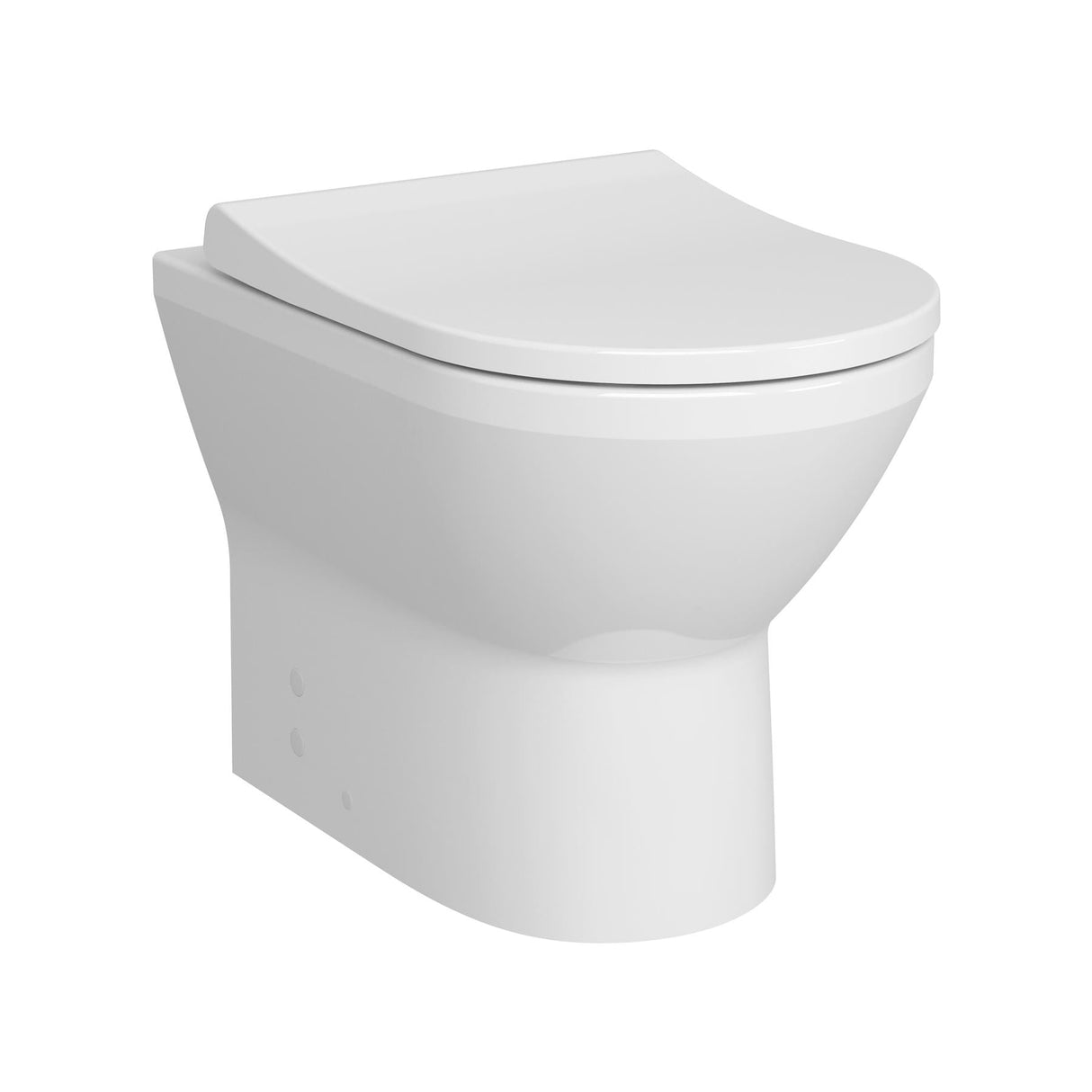 Vitra Back To Wall Toilet Vitra Integra Round Rimless Back to Wall Toilet with Soft Close Seat
