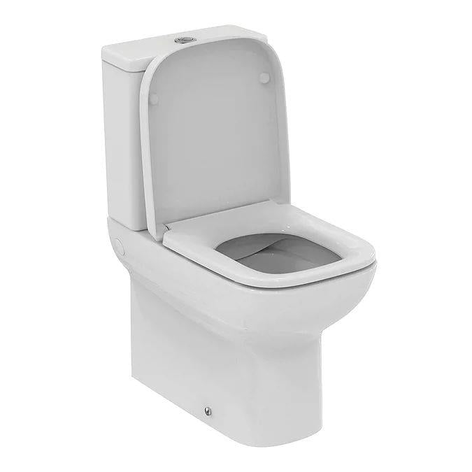 Ideal Standard i.life A Open Back Comfort Height Close Coupled Rimless Toilet with Soft Close Seat