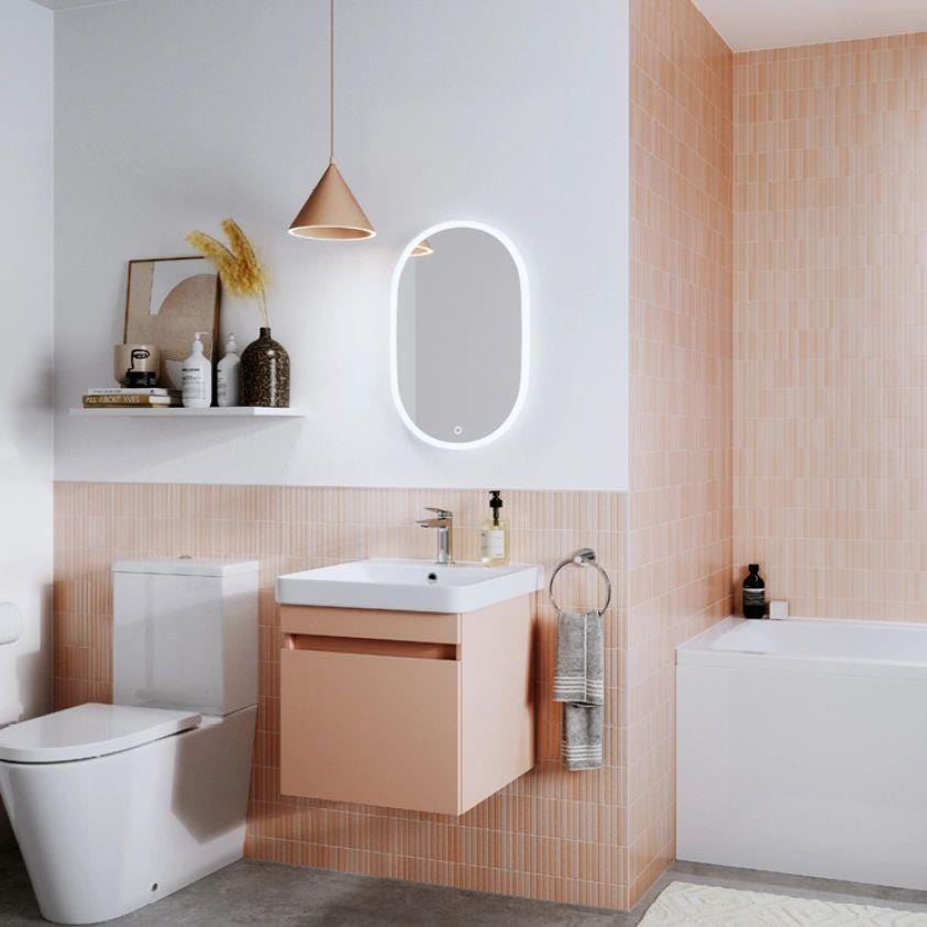 Britton Illuminated Mirror Britton Shoreditch Oblong LED Illuminated Mirror with Demister