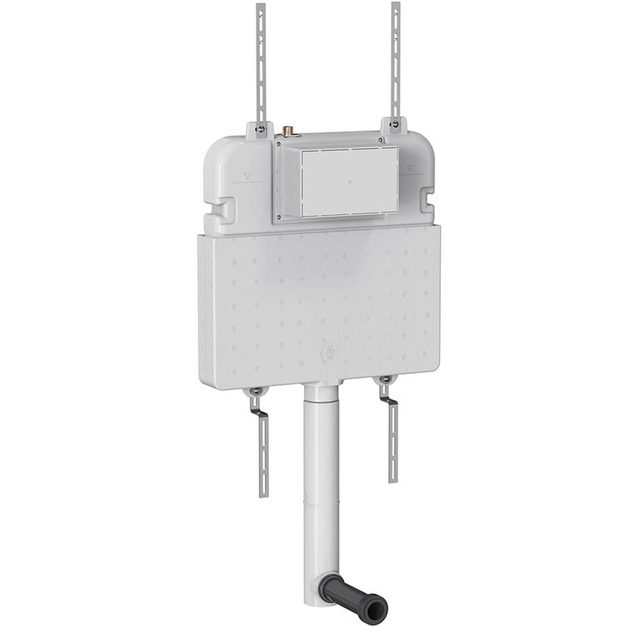 Burlington Concealed Cistern Burlington Slimline Dual Flush Concealed Cistern with Discharge Pipe and Installation Kit