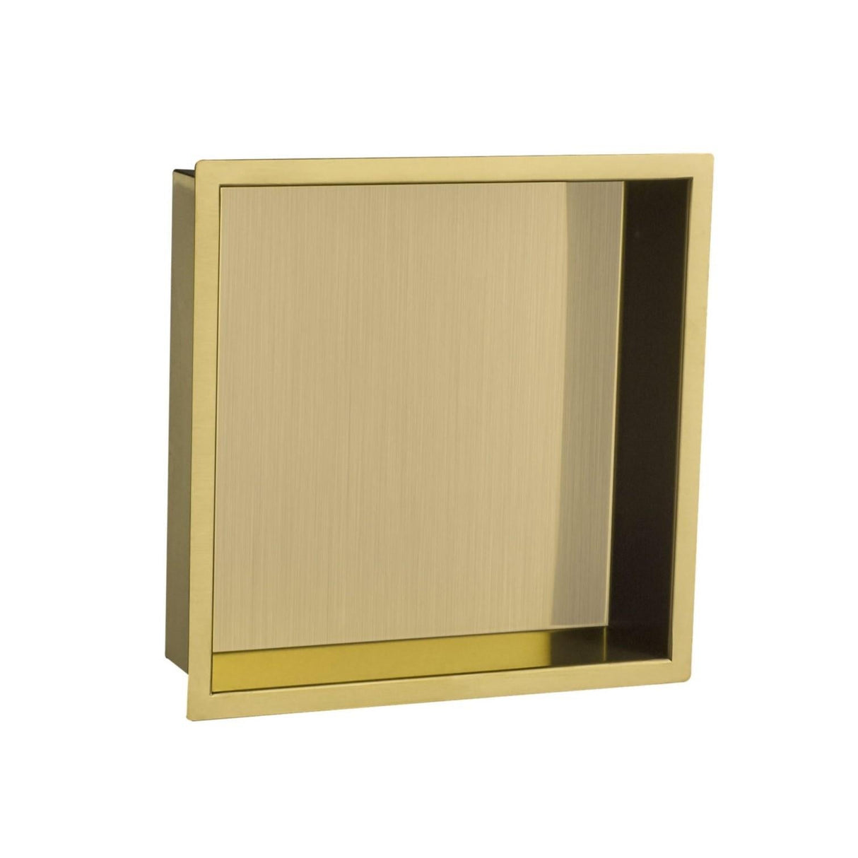 JTP Shelf Brushed Brass JTP VOS Square Shower Niche - 300 x 300mm