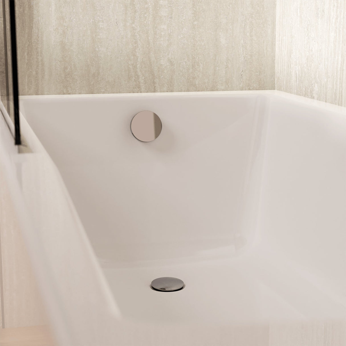 Crosswater Overflow Filler Chrome Crosswater MPRO Bath Filler with Click Clack Waste