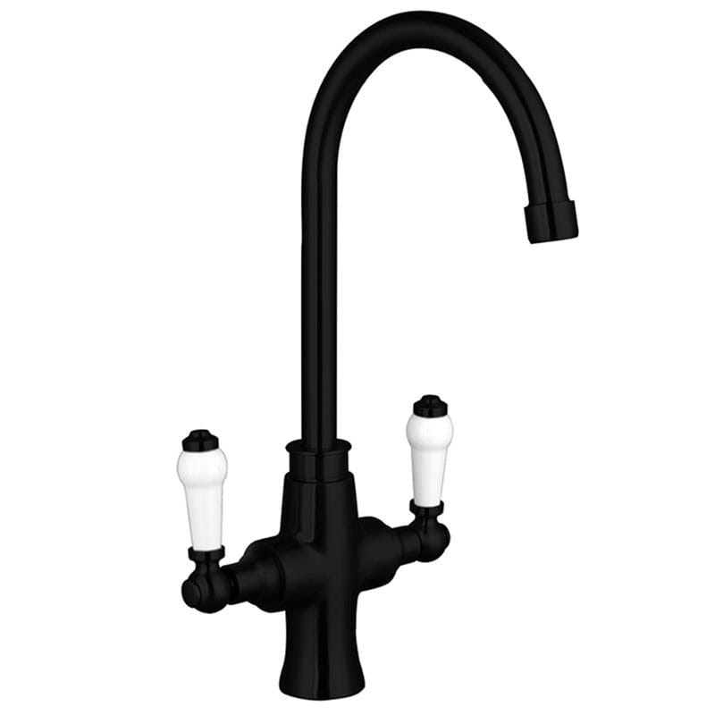 Aquarius Kitchen Tap Black Aquarius TrueCook - Series 2 - Two Handle Kitchen Mixer Tap