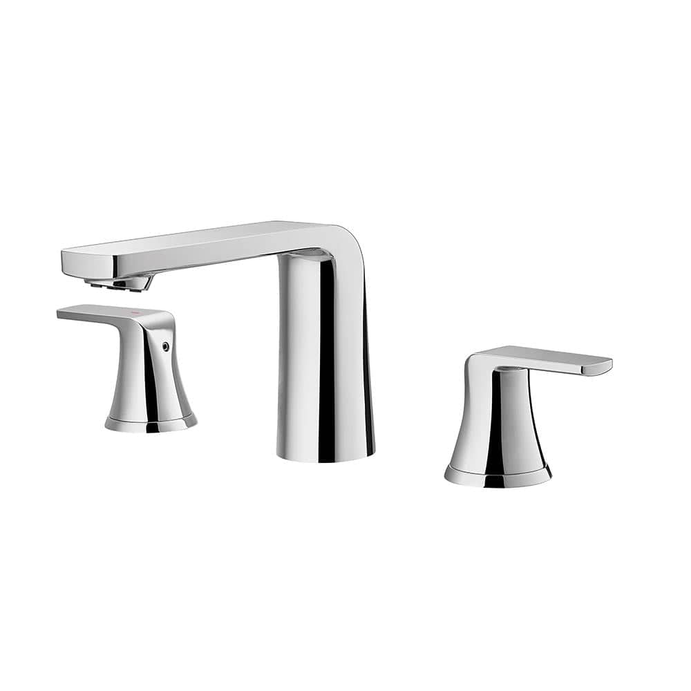 Flova Mono Basin Tap Flova Fusion 3 Hole Basin Mixer Tap with Clicker Waste in Diamond Chrome