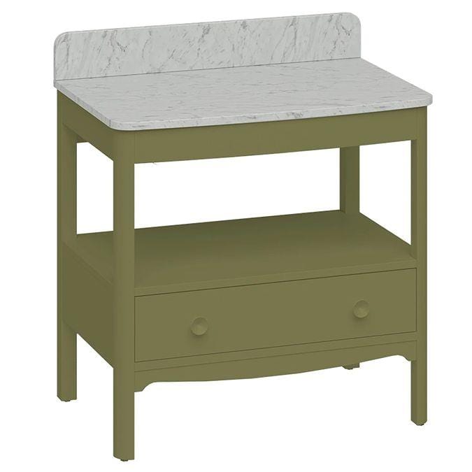 Burlington Floor Standing Vanity Unit Burlington Guild Floor Standing 850mm Vanity Unit with Worktop