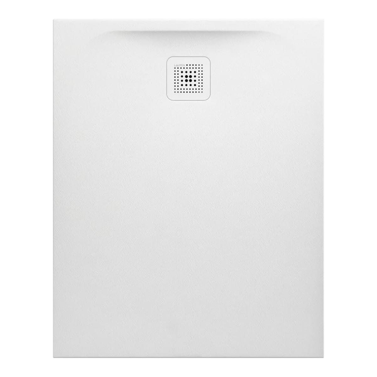 Laufen 1000 x 800mm / Drain on Short Side Laufen Marbond PRO Rectangular Tray with Waste in White