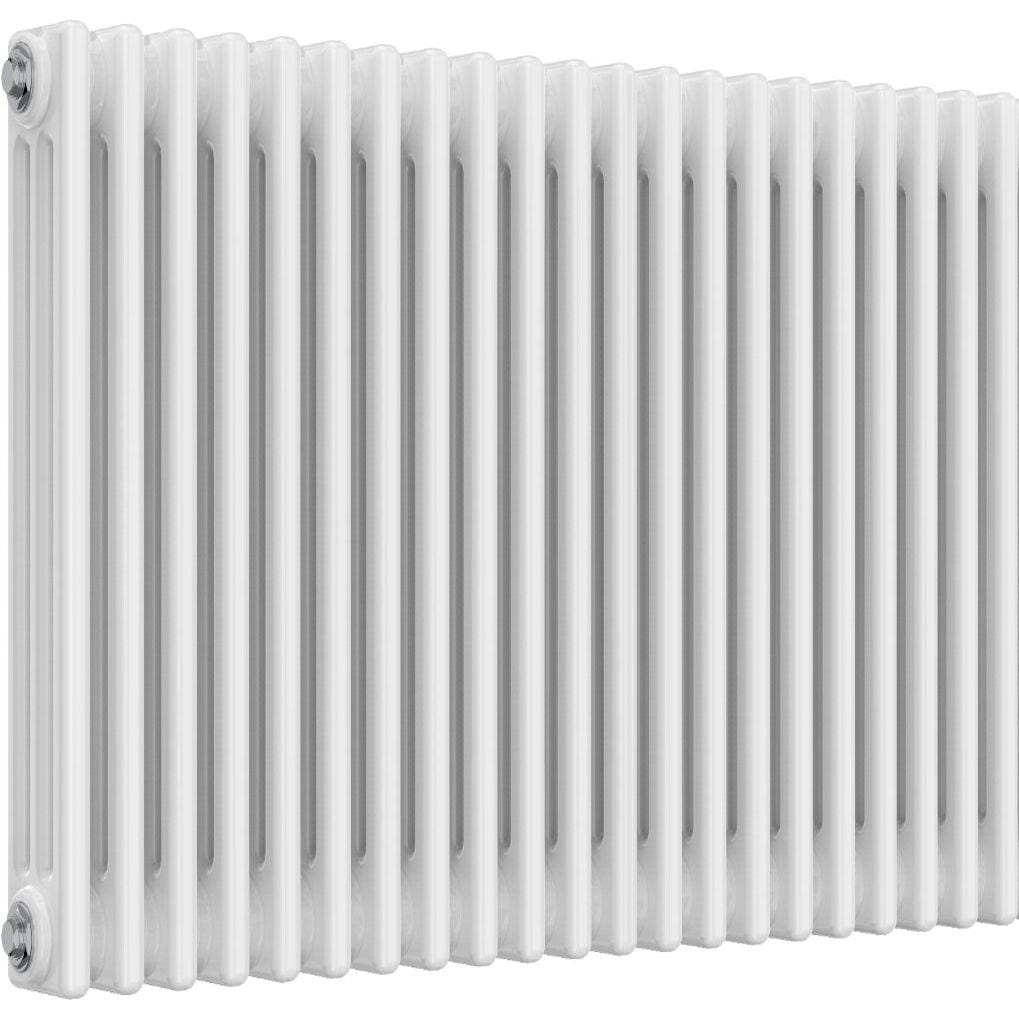 Aquarius Bathrooms Column Radiator 750mm x 965mm Aquarius Foundry Horizontal 3 Column Radiator in White
