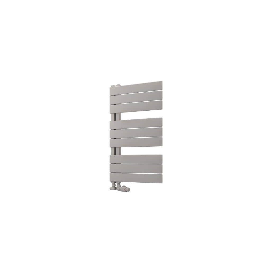 Eastbrook Designer Towel Radiator 800 x 500 / Dual Fuel Eastbrook Helmsley Straight Vertical Designer Towel Rail in Matt Grey