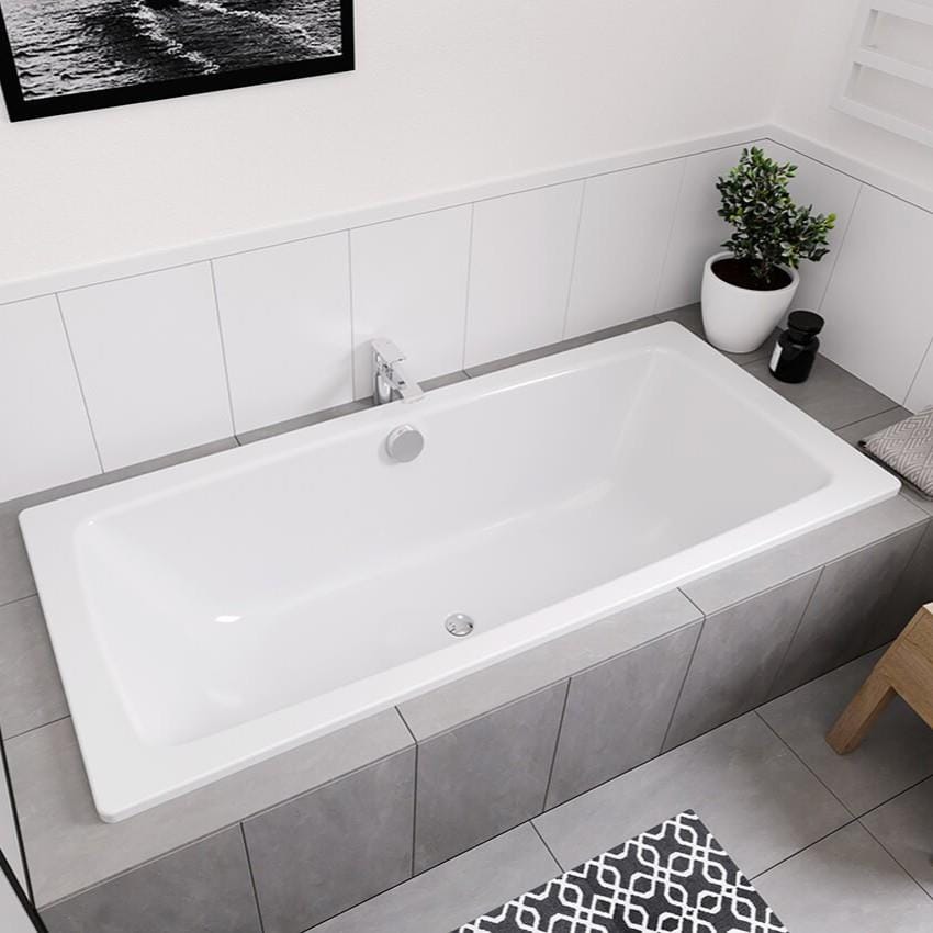 Kaldewei Double Ended Bath Kaldewei Cayono Duo Double Ended Steel Bath with Leg Set