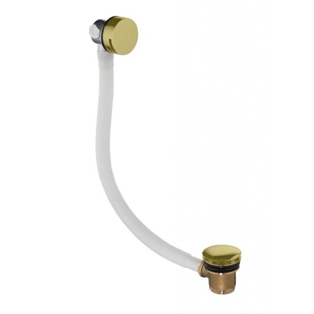 Flova Overflow Filler Brushed Gold Flova Bath Overflow Filler with Clicker Waste