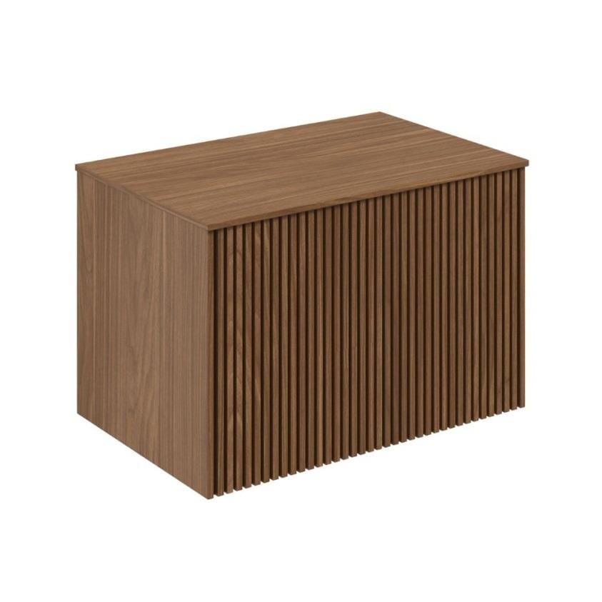 Crosswater Wall Mounted Vanity Unit Royal Walnut / Colour Matched / 700mm Crosswater Limit Wall Mounted Vanity Unit with Worktop