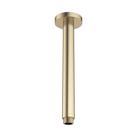 Crosswater Fixed Shower Arm Brushed Brass Crosswater MPRO 200mm Ceiling Shower Arm