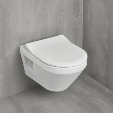 Villeroy & Boch Toilet Seat Villeroy & Boch Architectura Slim Toilet Seat Soft Closing Hinge with Quick Release in White Alpin