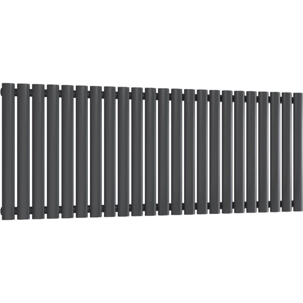Aquarius Bathrooms Column Radiator 600 x1440mm Aquarius Athens Single Horizontal Column Radiator in Anthracite