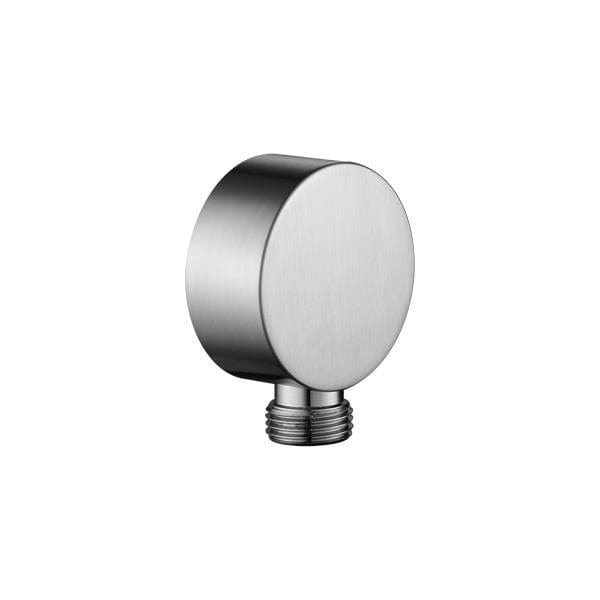 Flova Shower Brackets and Outlets Brushed Nickel Flova Levo Round Wall Outlet Elbow