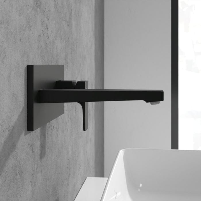 Villeroy & Boch Wall Mounted Basin Tap Villeroy & Boch Architectura Single Lever Basin Mixer Tap with Push Open Waste