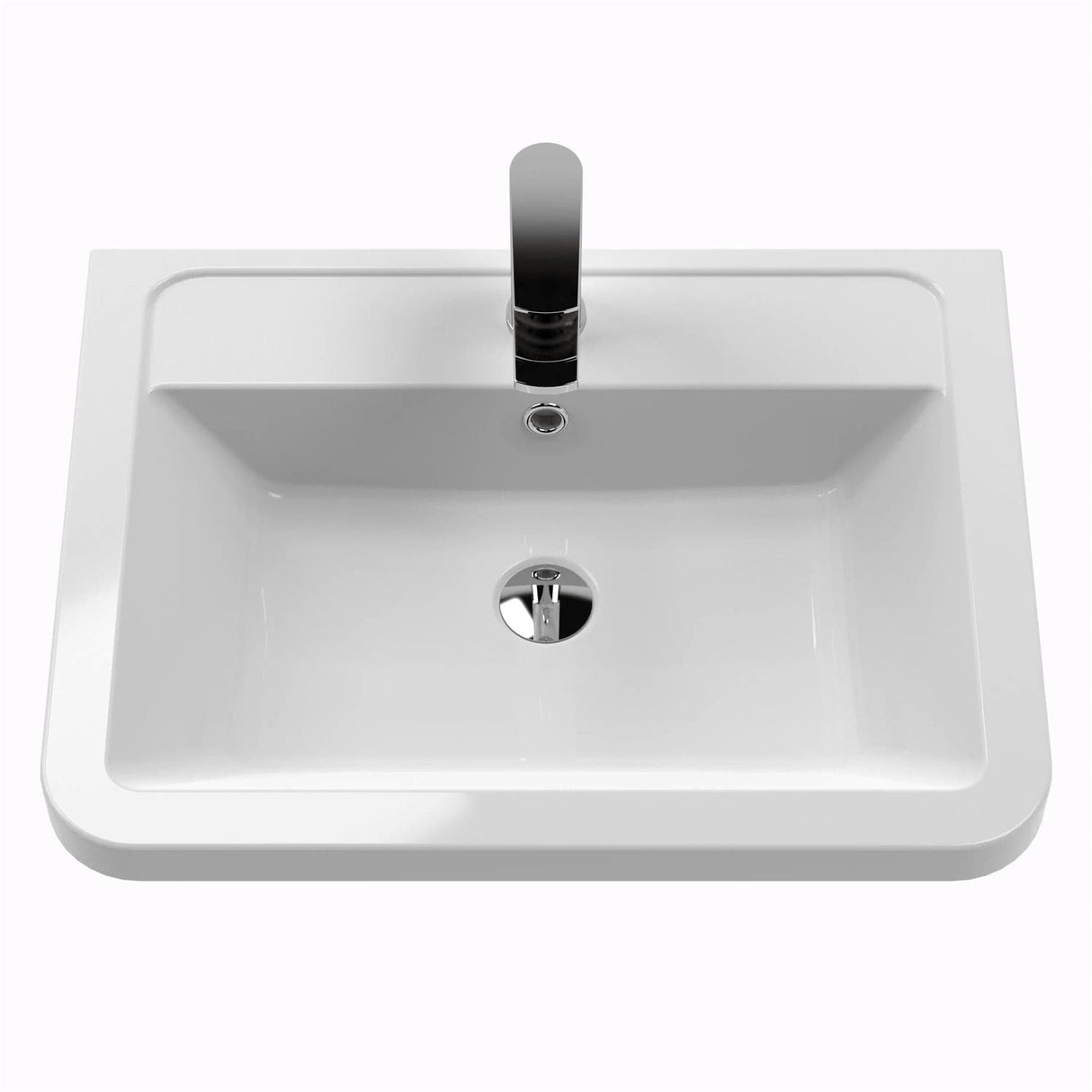 Aquarius Bathrooms Wall Mounted Vanity Unit Aquarius Seren 600mm Wall Mounted One Drawer Vanity Unit with Basin
