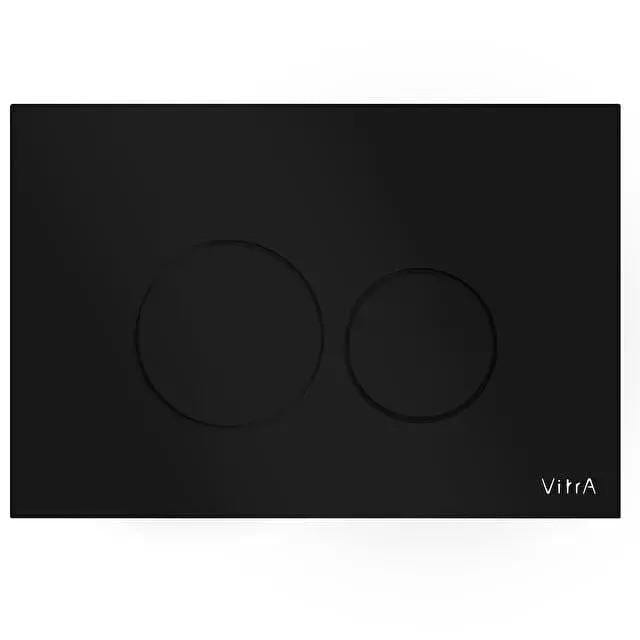 Vitra Flush Plate Matt Black VitrA Origin ABS Mechanical Flush Plate