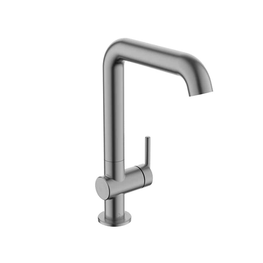 Crosswater Tall Basin Tap Slate Crosswater 3ONE6 Lever Tall Basin Mixer Tap