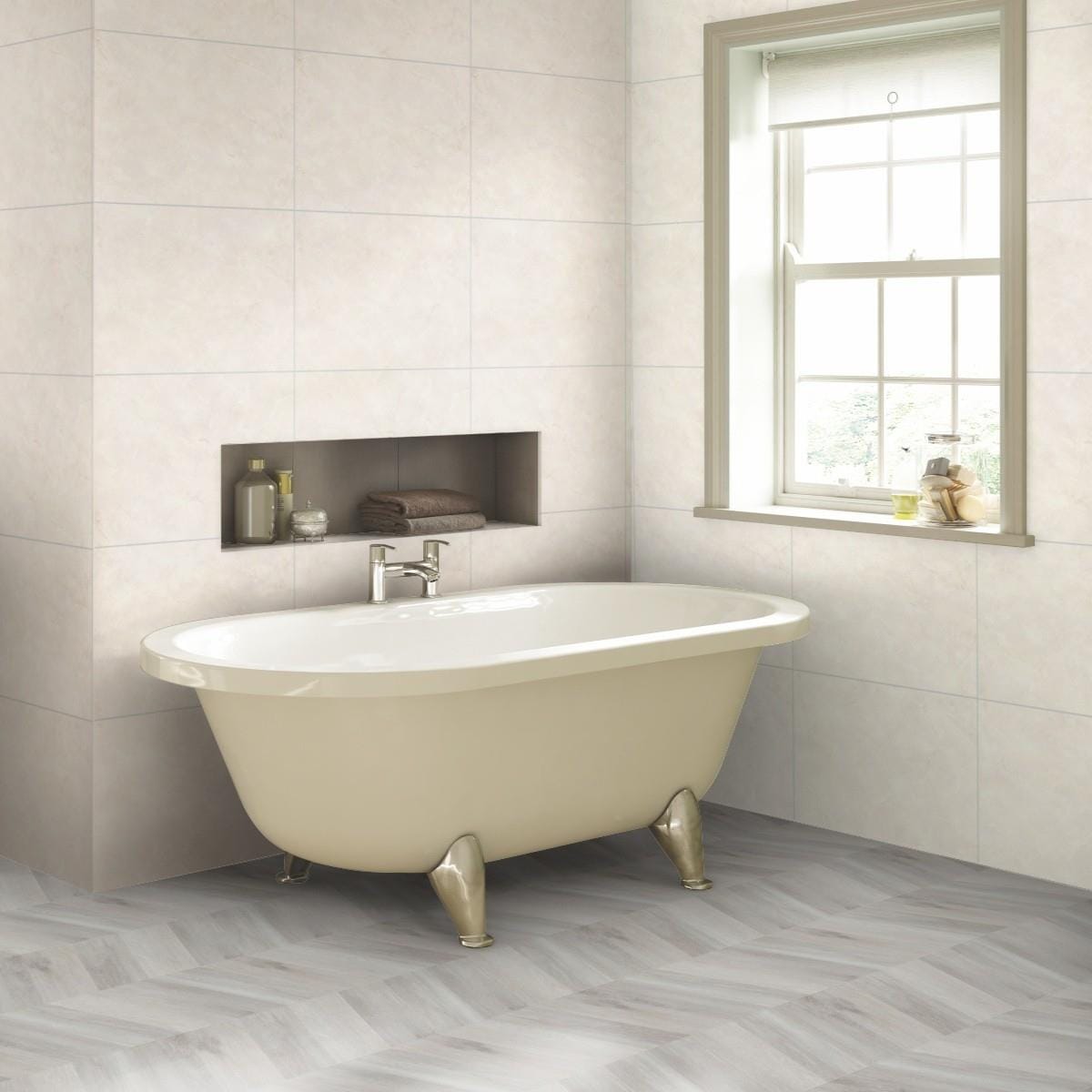 Multipanel Click Flooring Multipanel Click Drop 2.29M² Interlocking Geometric Vinyl Chevron Flooring - Prespa