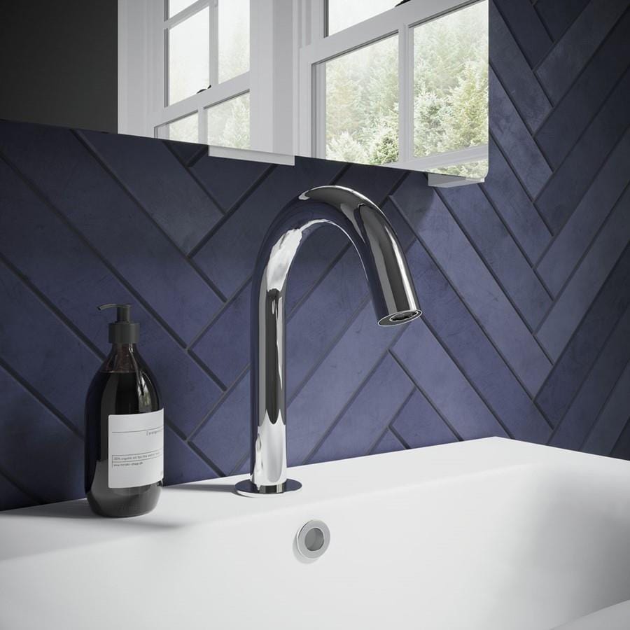 Crosswater Infrared Tap Chrome Crosswater MPRO Sensor Basin Deck Mounted Spout