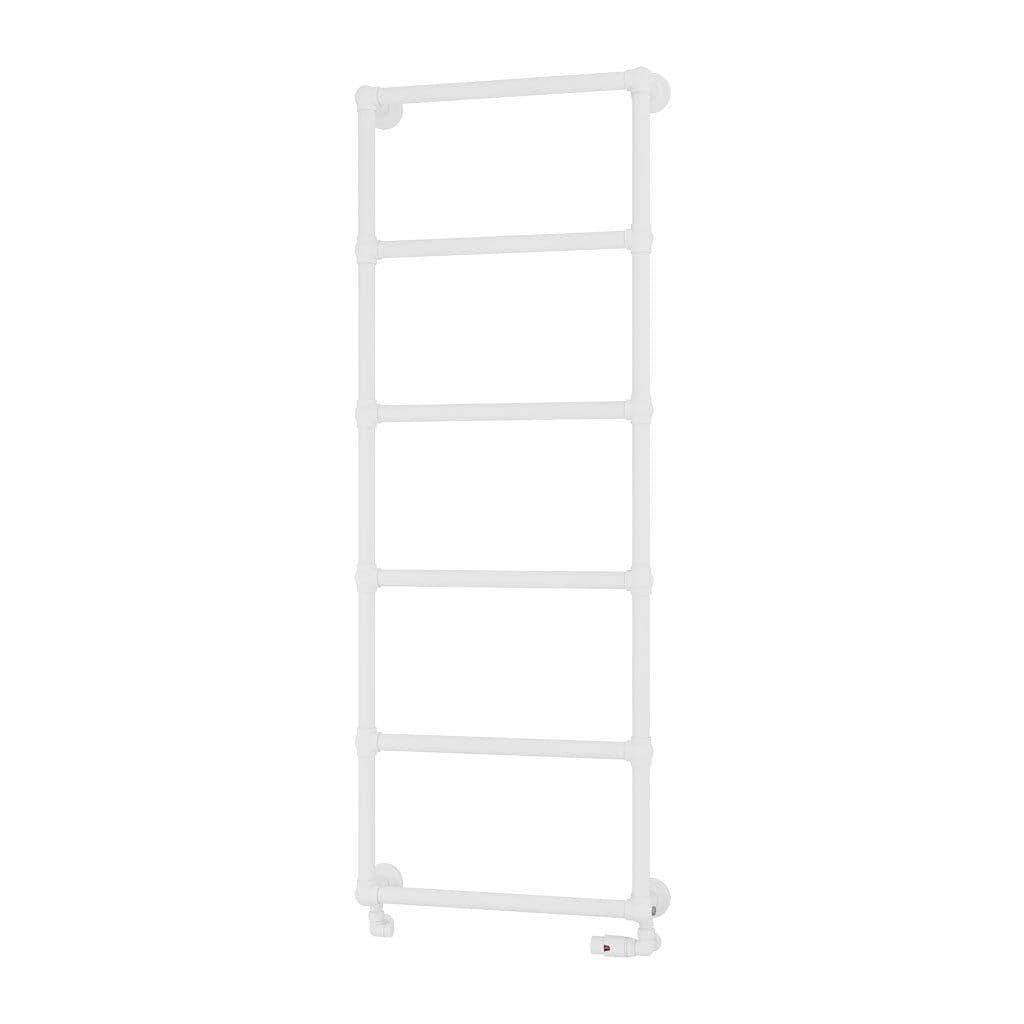Eastbrook Traditional Towel Rail 1550 x 600 / Central Heating Eastbrook Stour Vertical Traditional Heated Towel Rail in Matt White