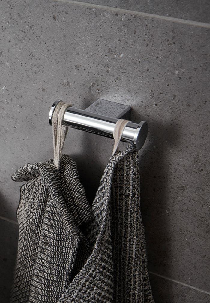 Miller Robe Hook Miller Boston Double Robe Hook in Chrome