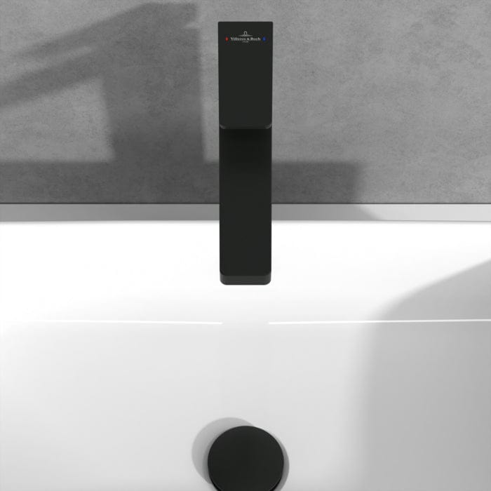 Villeroy & Boch Tall Basin Tap Villeroy & Boch Architectura Square Tall  Basin Mixer Tap with Pop-Up Waste