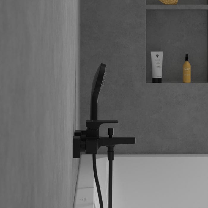 Villeroy & Boch Bath Shower Mixer Villeroy & Boch Architectura Square Wall Mounted Bath and Shower Mixer Tap