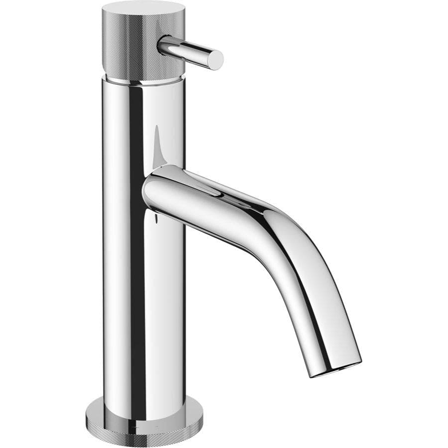 Crosswater Mono Basin Tap Chrome Crosswater MPRO Basin Mixer Tap with Knurled Handle