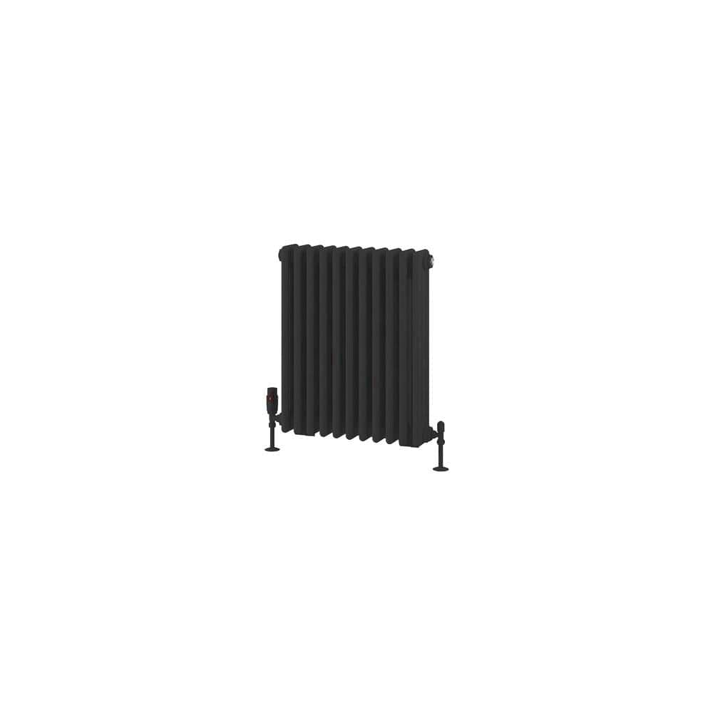 Eastbrook Rivassa Traditional 3 Column Radiator in Matt Black