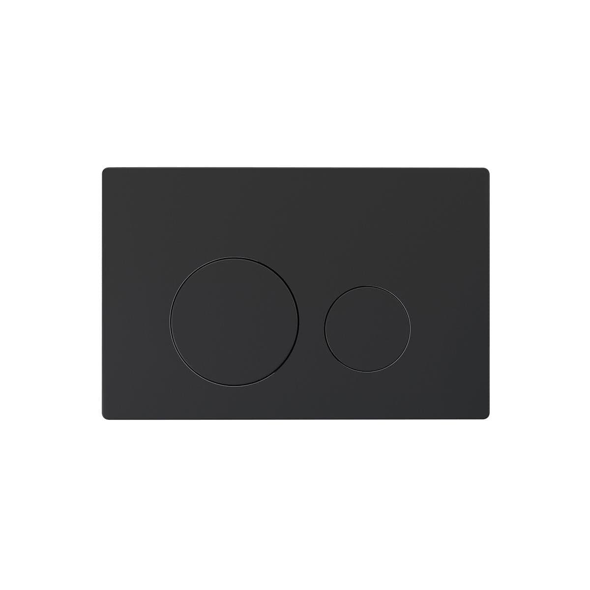 Aquarius Flush Plate Matt Black Aquarius Raleigh Round Button Flush Plate