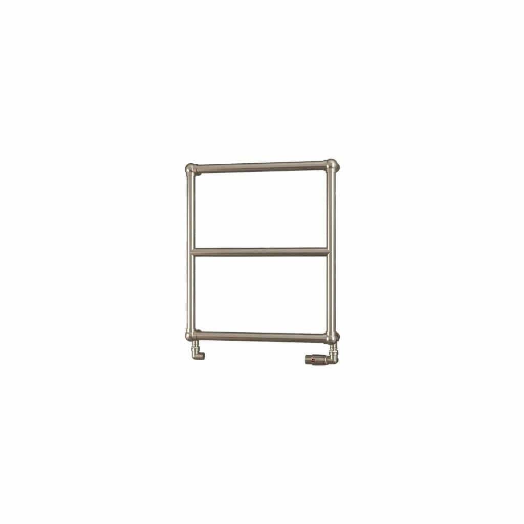 Eastbrook Traditional Towel Rail 690 x 600 / Electric Only Eastbrook Stour Vertical Traditional Heated Towel Rail in Brushed Brass