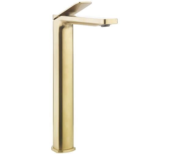 Crosswater Mono Basin Tap Brushed Brass Crosswater Glide II Tall Mono Basin Mixer Tap