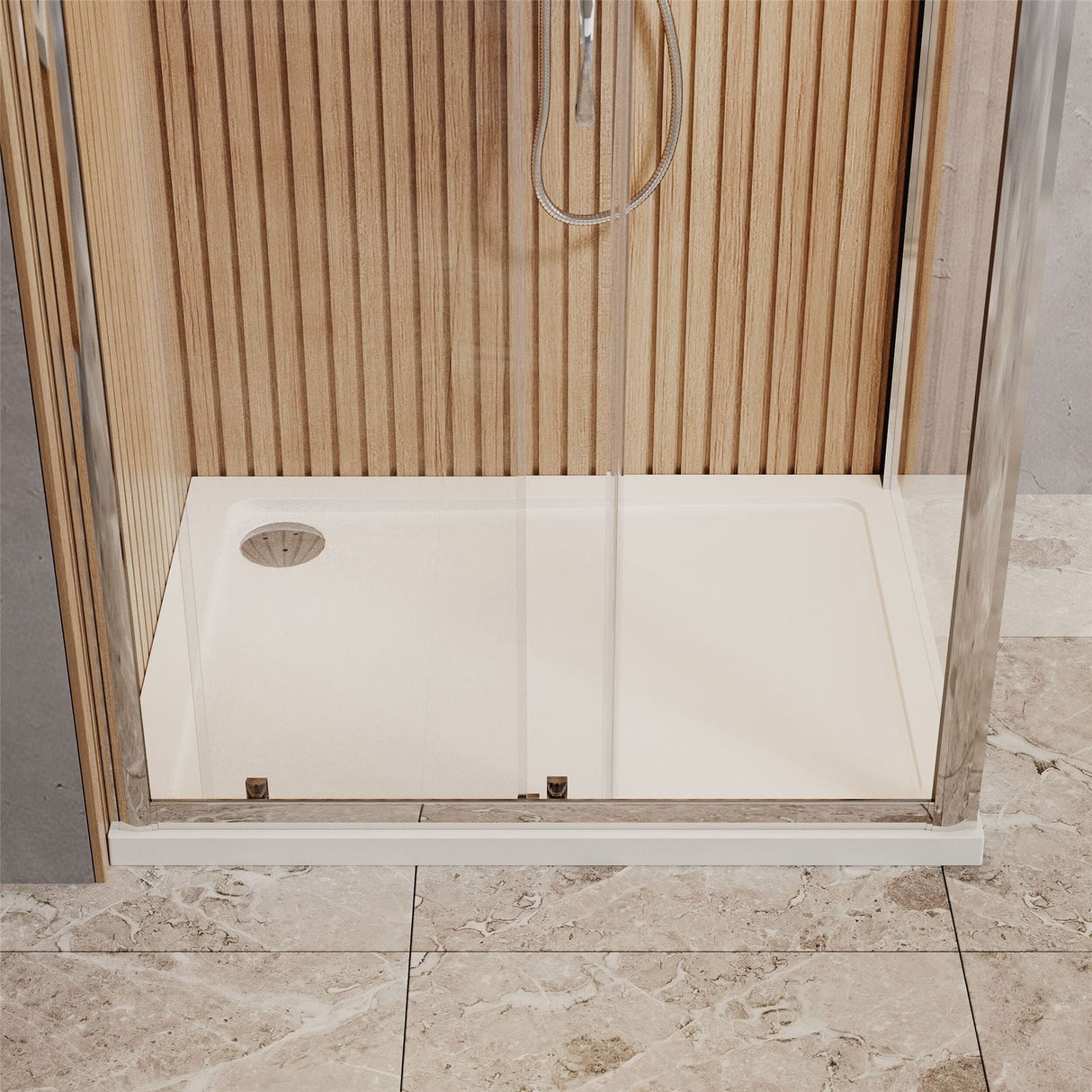 Aquarius Bathrooms Sliding Shower Door Aquarius Urbano 6mm Sliding Shower Door 1850mm