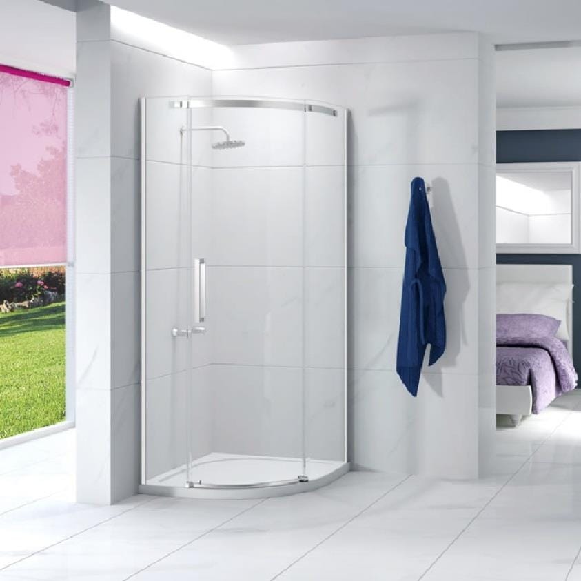 Merlyn Quadrant Shower Enclosure Chrome / Right Handed Merlyn Ionic Essence Frameless 8mm 1 Door Quadrant Shower Enclosure