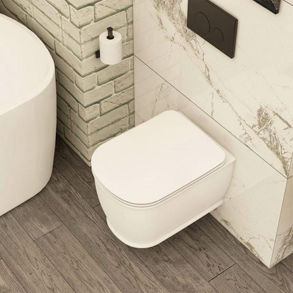 Imex Wall Hung Toilet Imex Liberty Rimless Wall Hung Toilet with Soft Close Seat