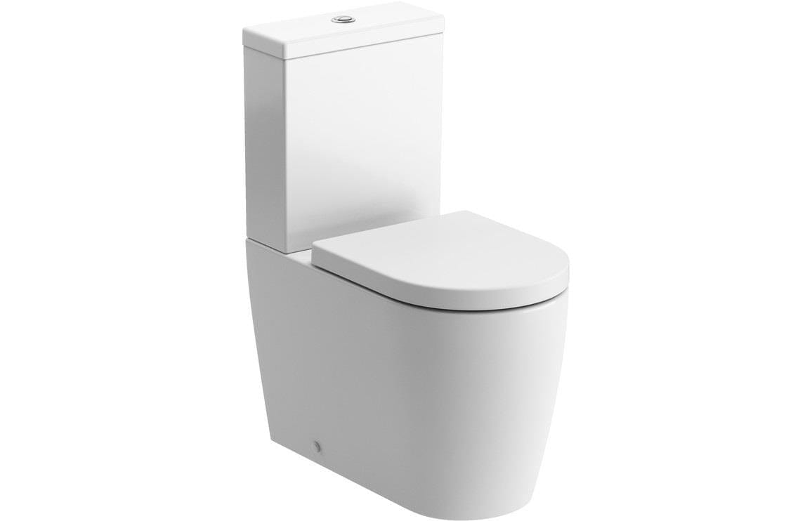 Aquarius Close Coupled Toilet Aquarius Emma Rimless Close Coupled Fully Shrouded WC and Soft Close Seat