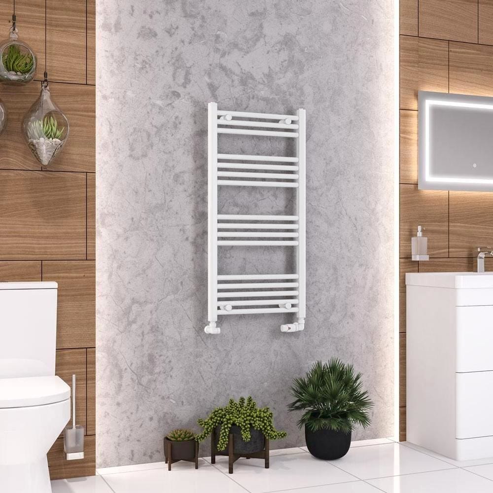 Eastbrook Wendover Straight Vertical Heated Towel Rail in White