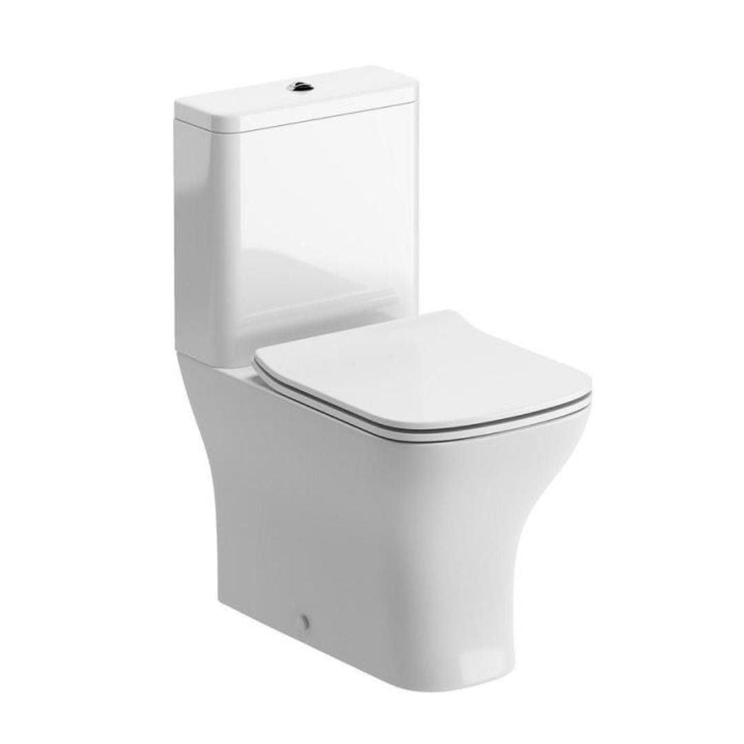 Aquarius Close Coupled Toilet Aquarius Sequoia Close Coupled Fully Shrouded WC Toilet With Slim Soft Close Seat