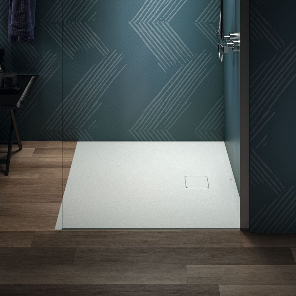 Ideal Standard Rectangle Shower Tray Ideal Standard Ultra Flat EVO 35mm Shower Tray in Silk White with Waste