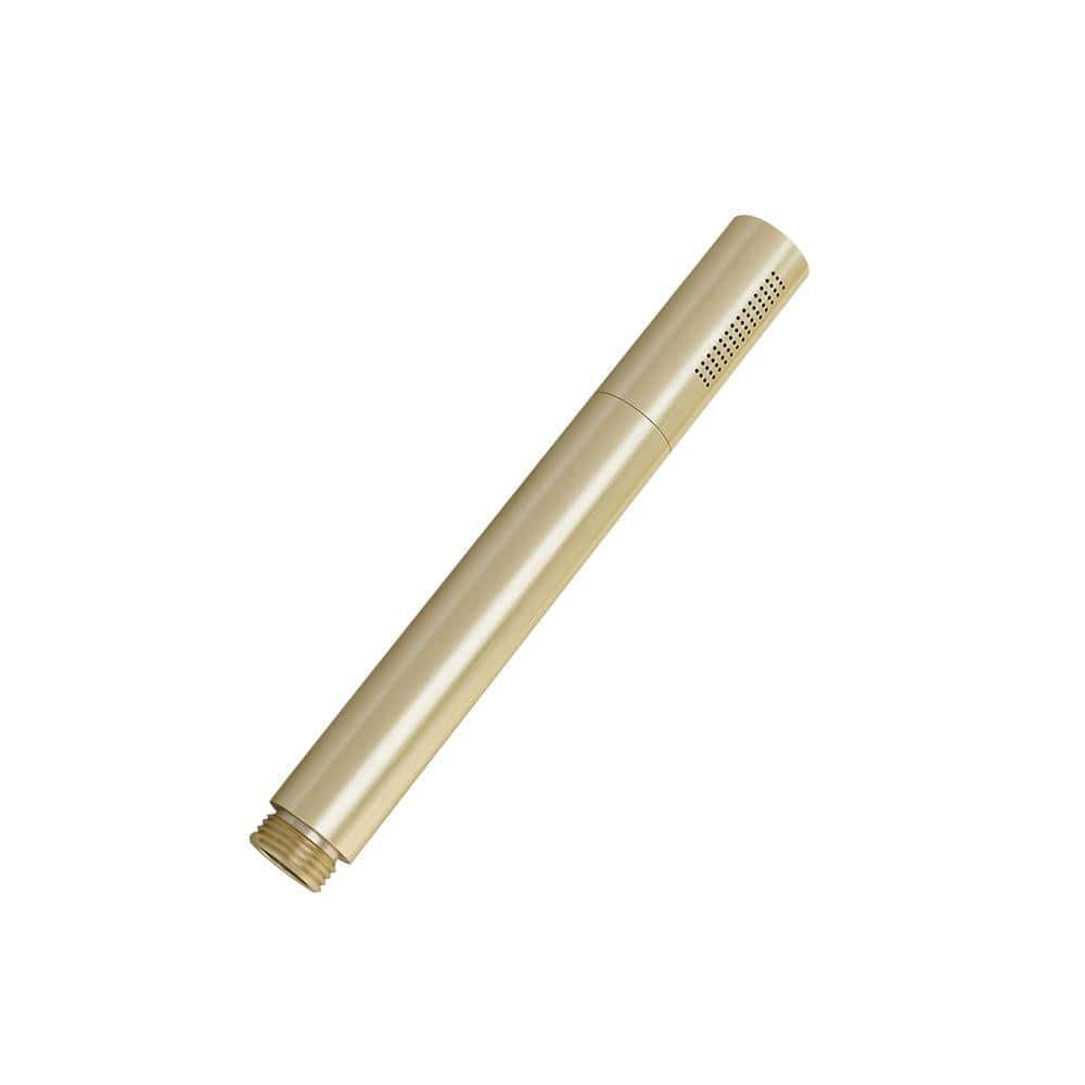 Flova Shower Handset Brushed Brass Imex Solid Brass Single Function Pencil Shower Handset