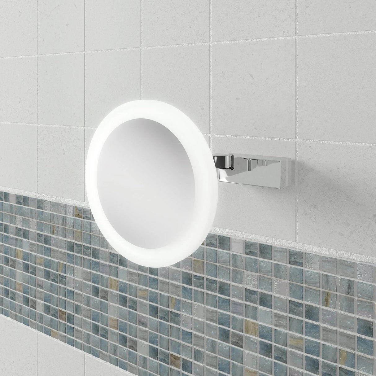 hib. Cosmetic and Shaving Mirror hib. Libra LED Round Magnifying Mirror - 200mm