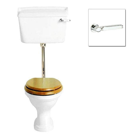 Heritage Low Level Toilet Vintage Gold Heritage Dorchester Low Level Toilet with Fittings Pack