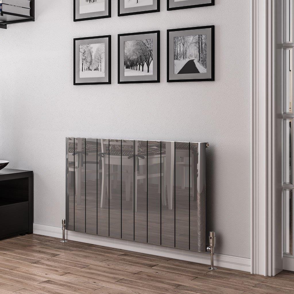 Eastbrook Panel Radiator Eastbrook Peretti Straight Horizontal Aluminum Radiator in Polished Aluminum
